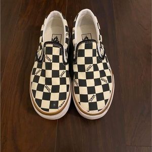 Vans Checkered Slip On Platform